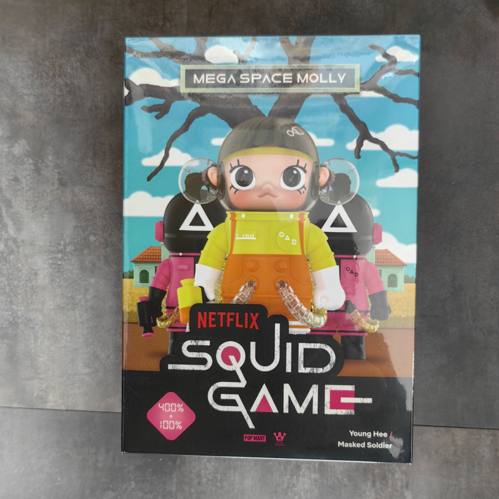 新品未開封 MEGA SPACE MOLLY 400%+100% Squid Game popmart