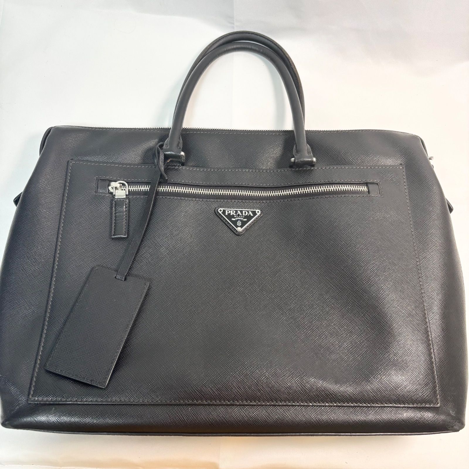 送料無料】PRADA/プラダ/サフィアーノ/ビジネスバッグ/ブリーフケース 
