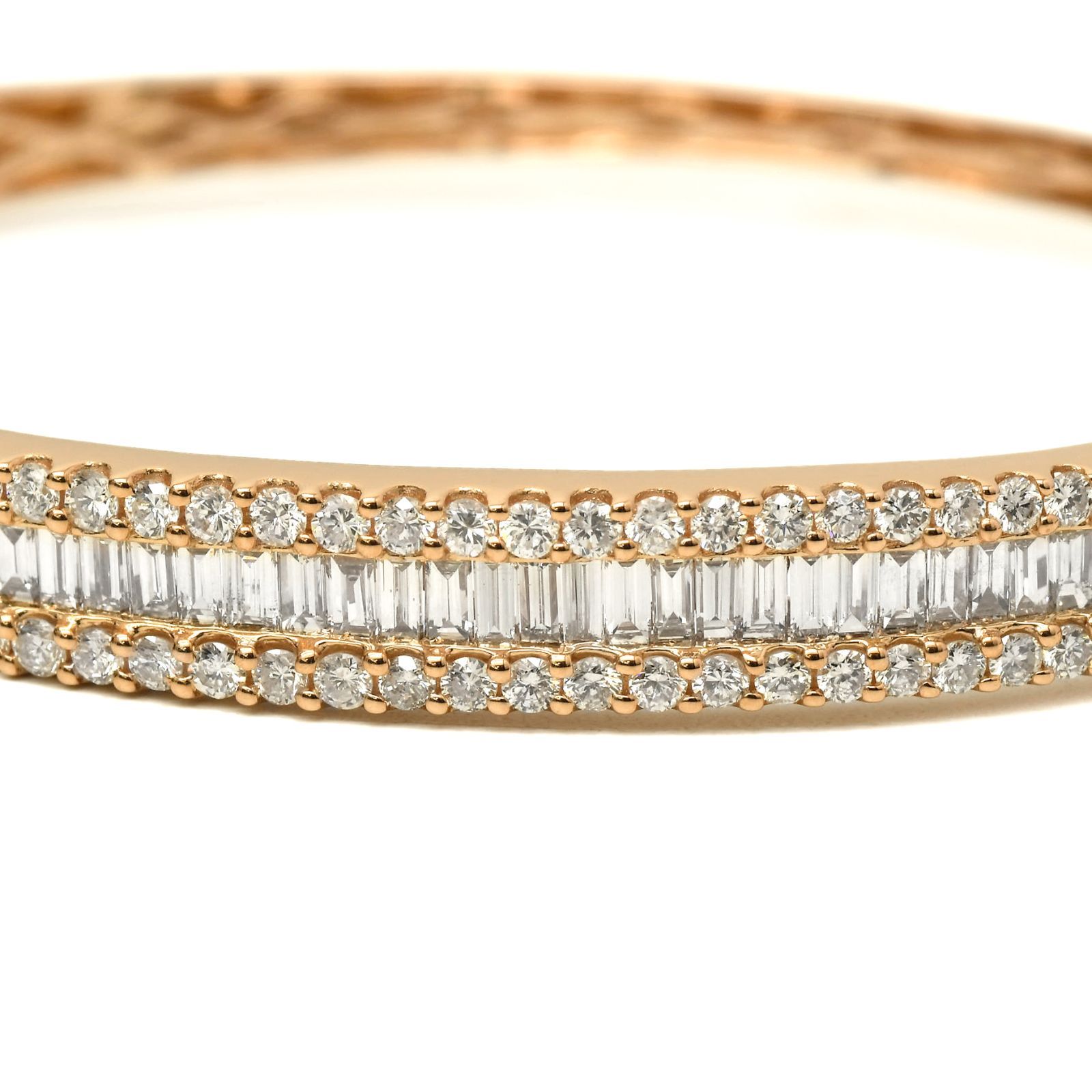ユキザキセレクトジュエリー　18k.ダイヤバングル YUKIZAKI ユキザキ セレクトジュエリー K18PG ダイヤモンド