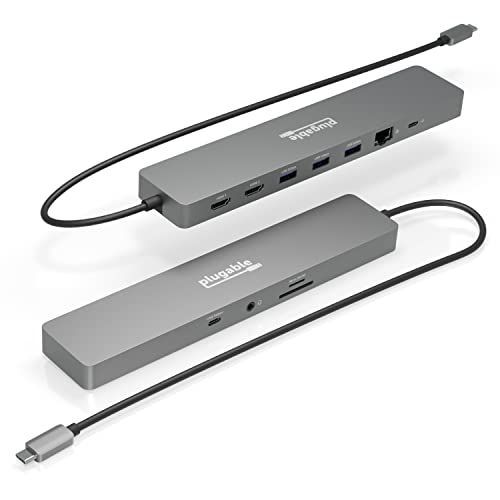 Plugable USB-C ハブ 11-in-1 マルチアダプター イーサネット付き