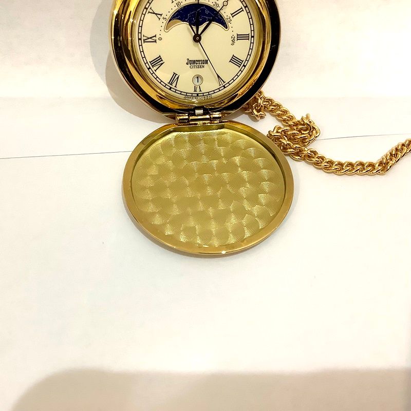 シチズン（CITIZEN）懐中時計JUNCTION ムーンフェイズ クオーツ時計