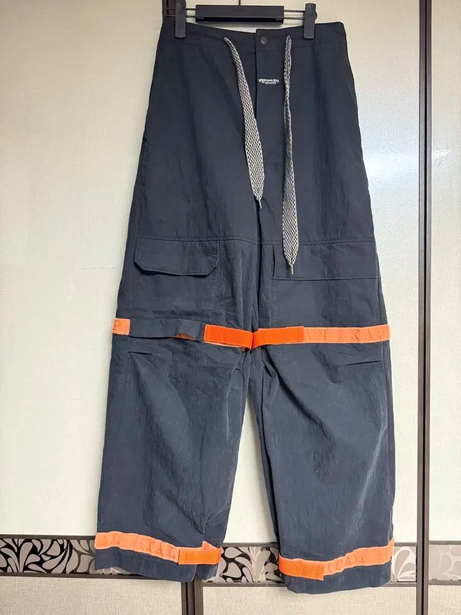 KAPITAL キャピタル リップストップ ヌーベル シャトル パンツ ブラック オレンジ
