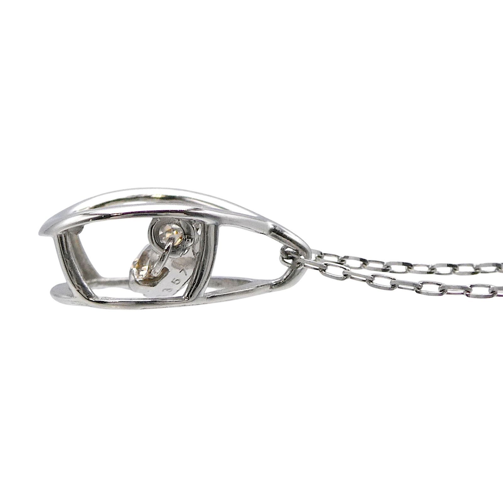 ネックレス P850/900 ブラウンダイヤモンド0.20ct ダンシングダイヤ 