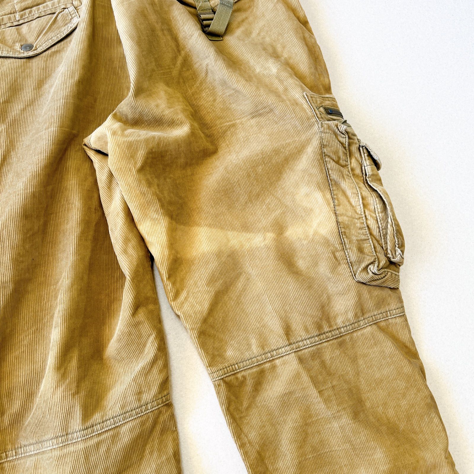 ラルフローレン　コーデュロイ　カーゴパンツ　パラシュート　マルチポケット　Polo by  Ralph  Lauren cargo pants corduroy multi pocket gimmick pants 90s 00s