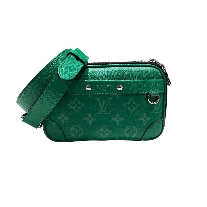 ルイ ヴィトン LOUIS VUITTON アルファ ウェアラブルウォレットNV M30997 グリーン PVC メンズ ショルダーバッグ