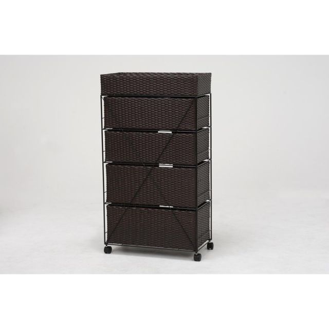 萩原 Hagihara RAN-2416DBR ランドリー 新生活 インテリア 家具おしゃれ NEXPOTALLINN_EU