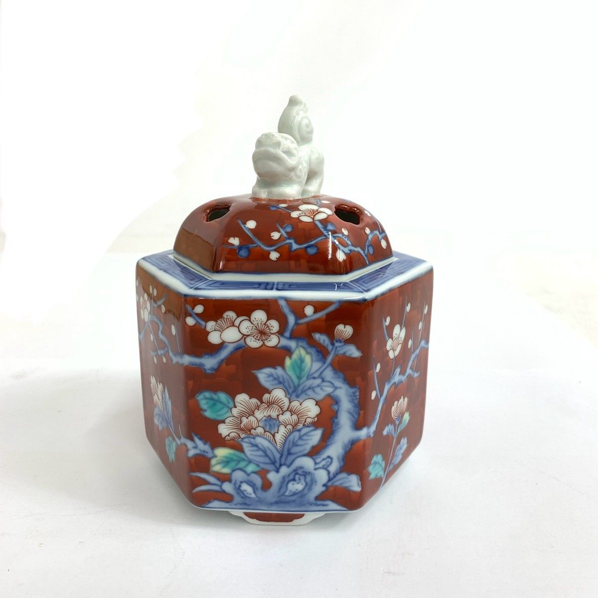 鍋島焼 青木桃山 香炉 伝統工芸士 | 241003000804