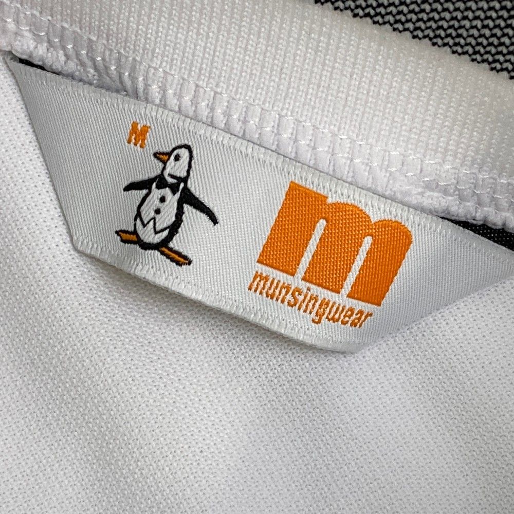 サイズ：M MUNSING WEAR マンシングウェア モックネック半袖T