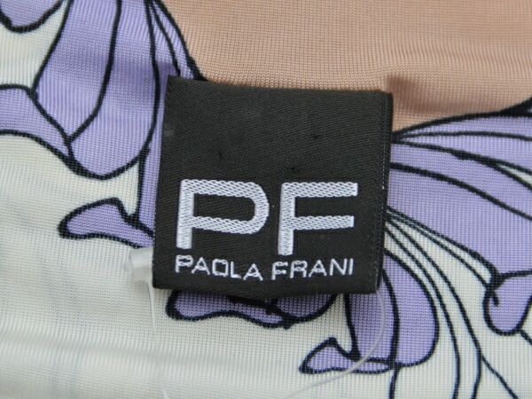 【PAOLA FRANI】パオラフラーニ フレアミニスカート 花柄 イタリア製 パオラフラーニ PAOLA FRANI 花柄 レーヨン ミニスカート 36