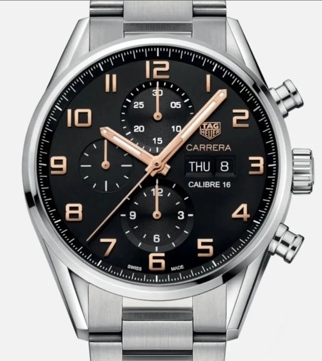 ほぼ TAG Heuer タグホイヤー カレラ キャリバー 16 エレガンス 43mm 音前