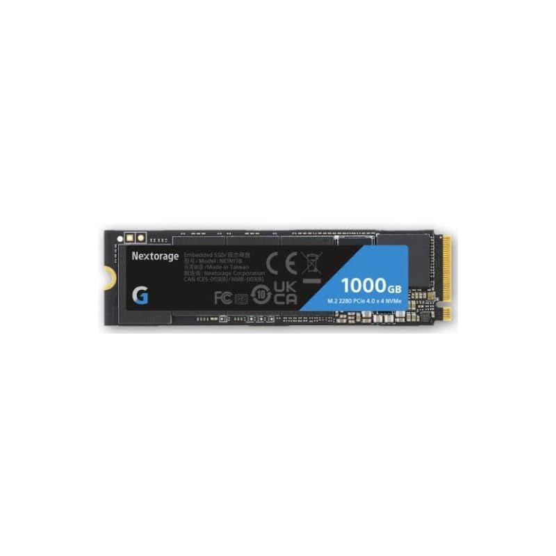Nextorage ネクストレージ Gシリーズ SSD 1000GB 内蔵SSD M.2 2280 最大転送速度7300MB/s PCIe Gen 4.0 x 4 NVMe 1.4 NE1N1TB/GHNEL PS5動作確認済み 0