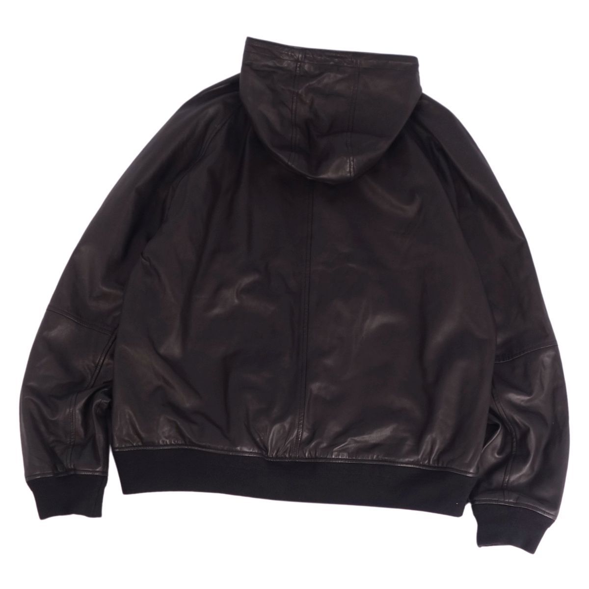 美品　ポロラルフローレン　ラムレザー　ライダースジャケット　レディース　M　黒 Yahoo!オークション -「ラルフローレン ラムレザージャケット