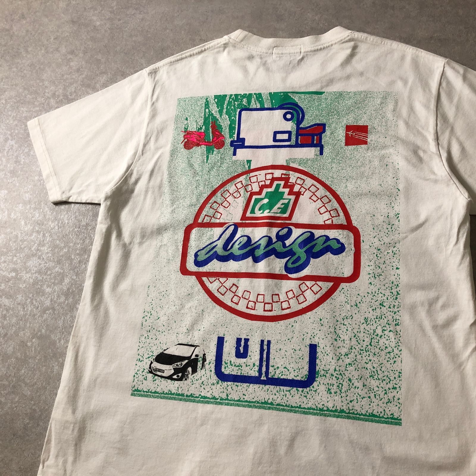 XL C E CAVEMPT ZIGGURAT CYCLE Tee BIG made in japan 日本製
