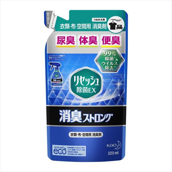 まとめ買い-24点セット リセッシュ除菌ＥＸ 消臭ストロング つめかえ用 花王