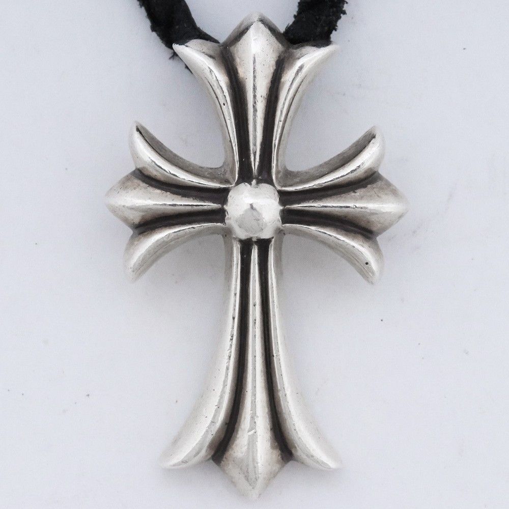 CHROME HEARTS CHクロスペンダント スモール レザーブレード W