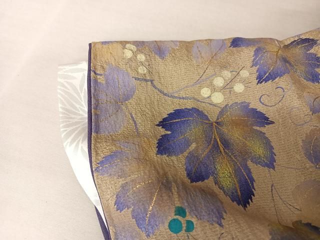 平和屋着物○訪問着 作家物 蔦の葉文 暈し染め 金彩 金糸 さが美扱い