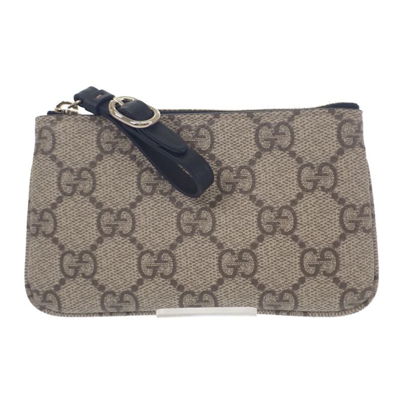 グッチ GUCCI キーケース 819113 コインケース ポリウレタン ブラウン 茶色 ゴールド金具 レディース GGエンブレム Aランク