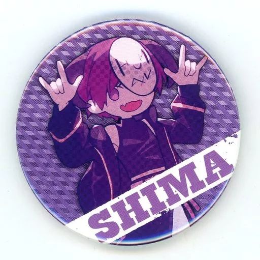 中古】バッジ・ピンズ 志麻(浦島坂田船/カモフラSD) 缶バッジ 「Happy