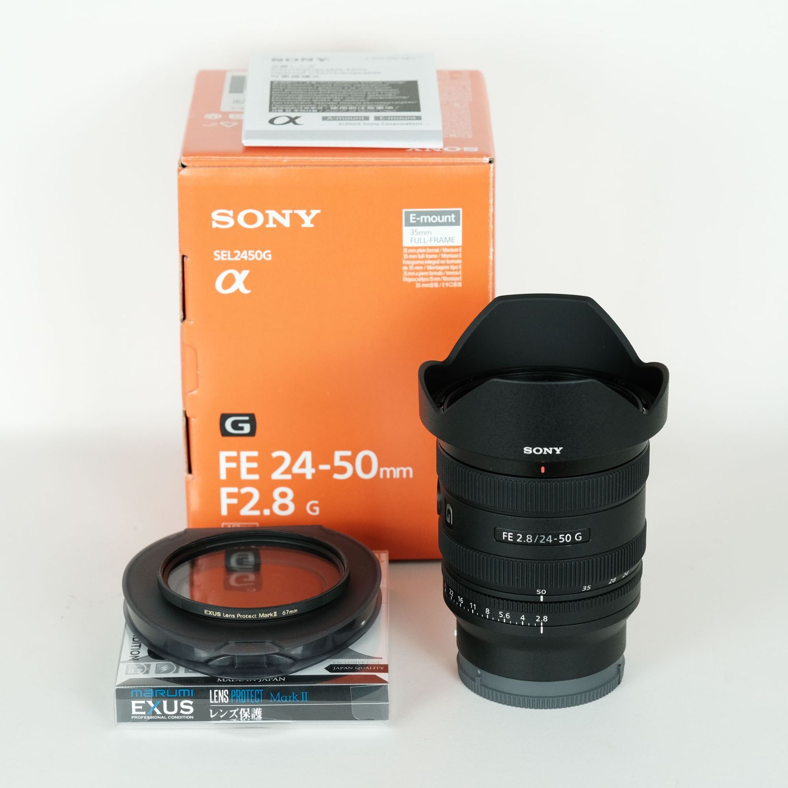 【美品】SONY FE 24-50mm F2.8 G ＋保護フィルター SONY FE 24-50mm F2.8 Gレンズ 保護フィルター付き Amazon.com