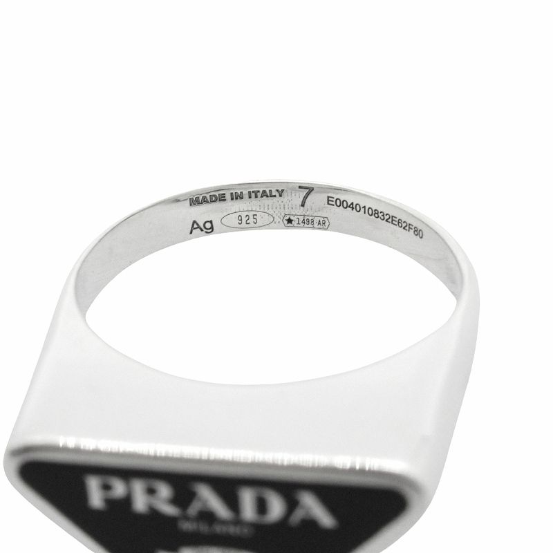 プラダ　PRADA　リング　三角ロゴ　指輪 PRADA プラダ （PRADA）シンボル リング トライアングルロゴ Ag925