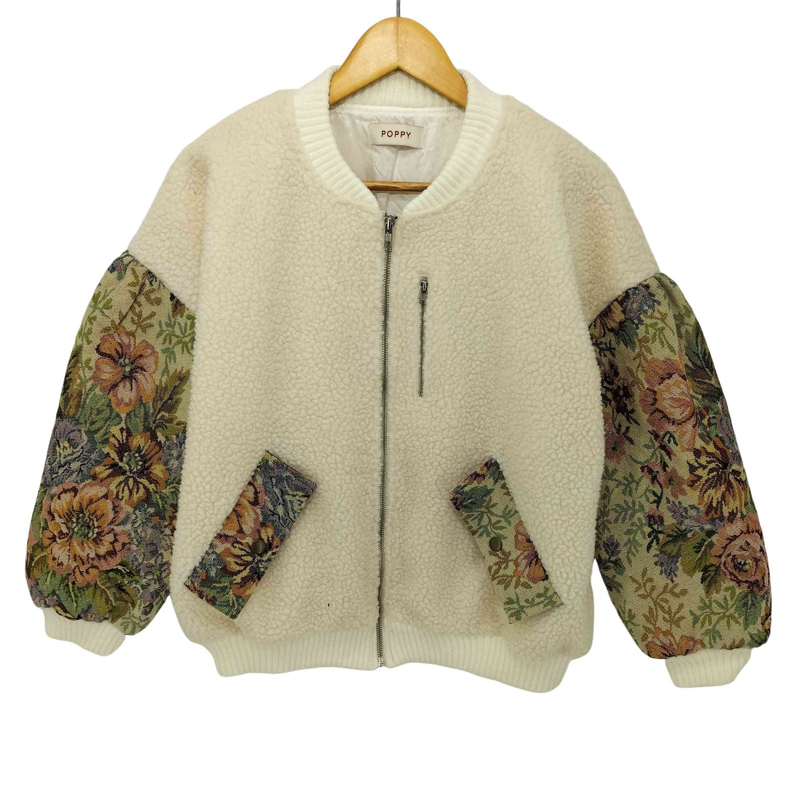 poppy tokyo ゴブラン ボア ブルゾン ポピートーキョー poppy tokyo ゴブランボアブルゾン レディース