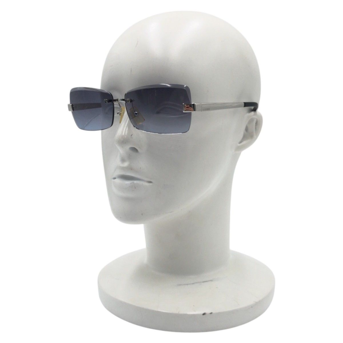 美品✨ LOEWE ロエベ サングラス メガネ SLW067 シルバー ブルー 美品✨ LOEWE ロエベ サングラス メガネ SLW067 シルバー ブルー