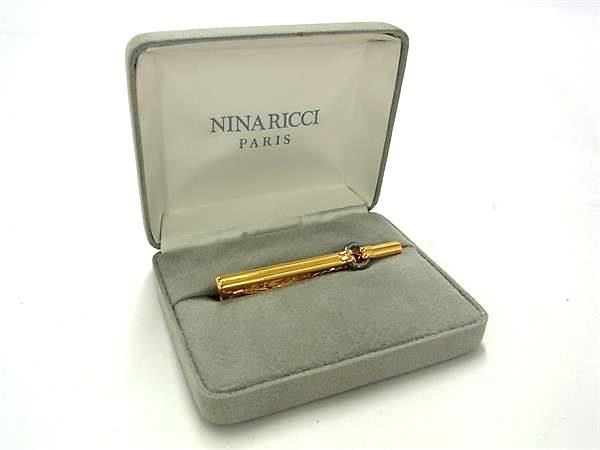 □極美品□ NINA RICCI ニナリッチ ネクタイピン タイクリップ