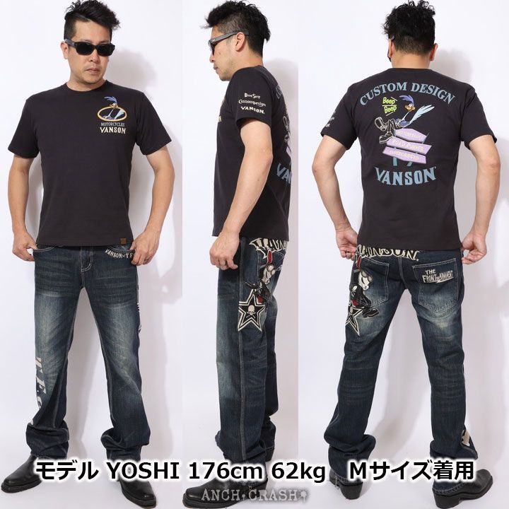 VANSON ルーニー・テューンズ コラボ ROAD RUNNER 半袖Tシャツ LTV ...