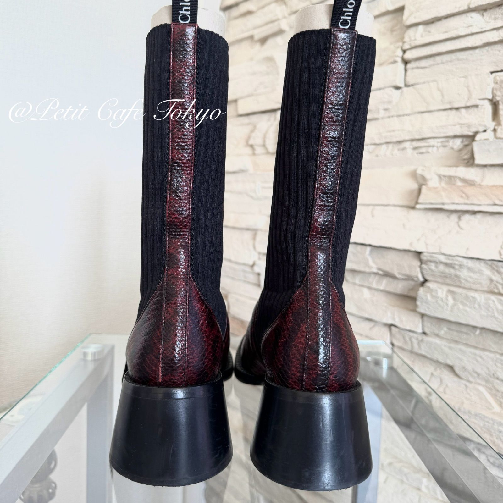 【Chloe】クロエ BEA カルングプリント ハーフソックスアンクル Chloe】クロエ BEA カルングプリント ハーフソックスアンクル - メルカリ