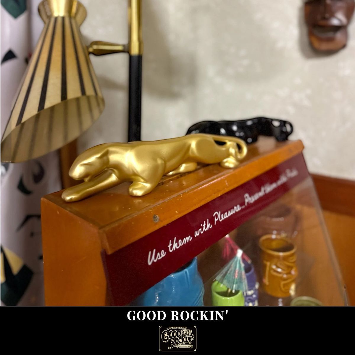 1950sスタイルオーナメント パンサー GOOD ROCKIN' ロカビリー