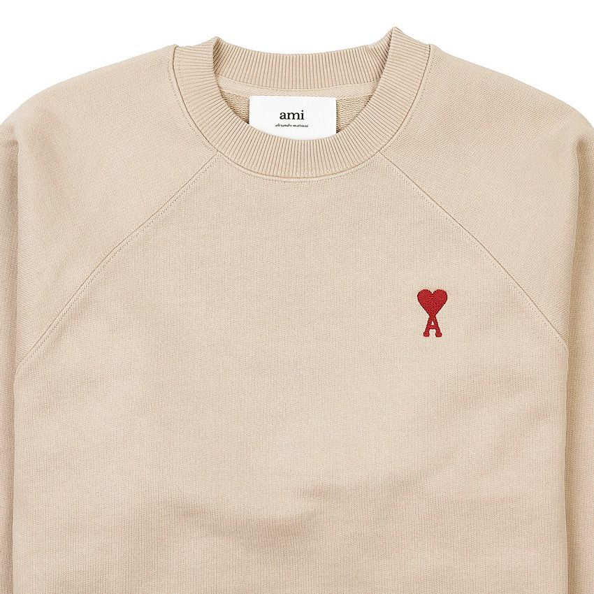 1 AMI PARIS アミ パリス USW005 747 ベージュ スウェット