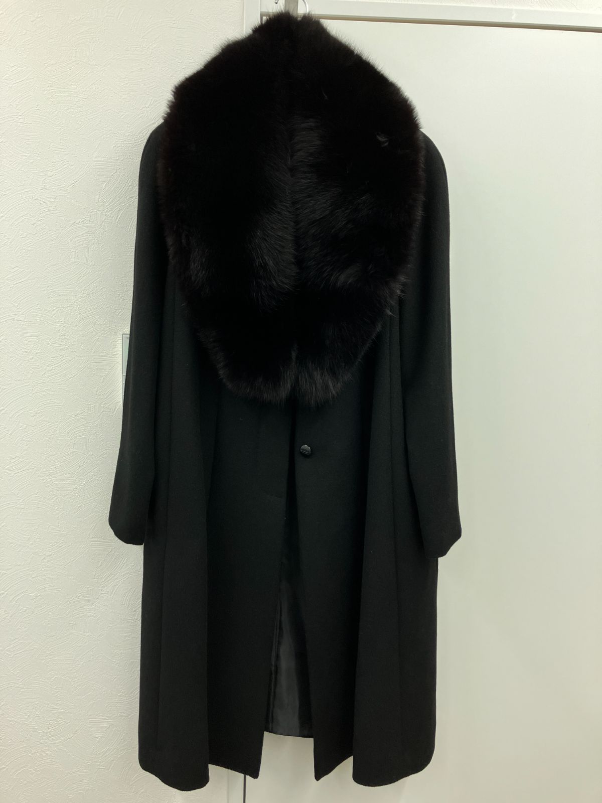 毛 カシミア混合コート | サガフォックスリアルファー付き | セレモニー向け