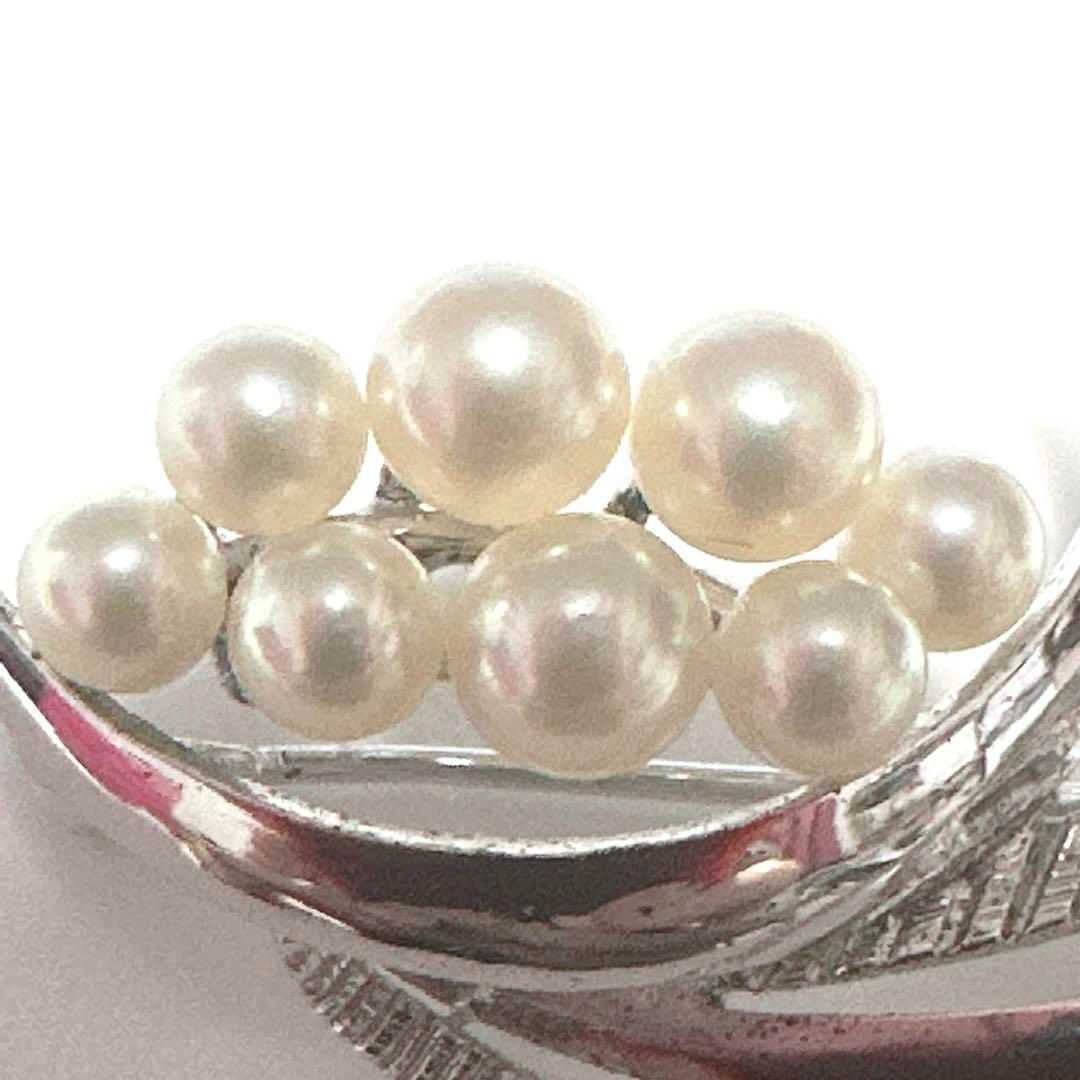 ミキモト パール シルバーブローチ ☆美品☆ミキモト パール シルバー ブローチ 皇室御用達ブランド