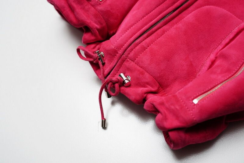 □美品□ESCADA エスカーダ ムートン ジャケット ブルゾン サイズ34  