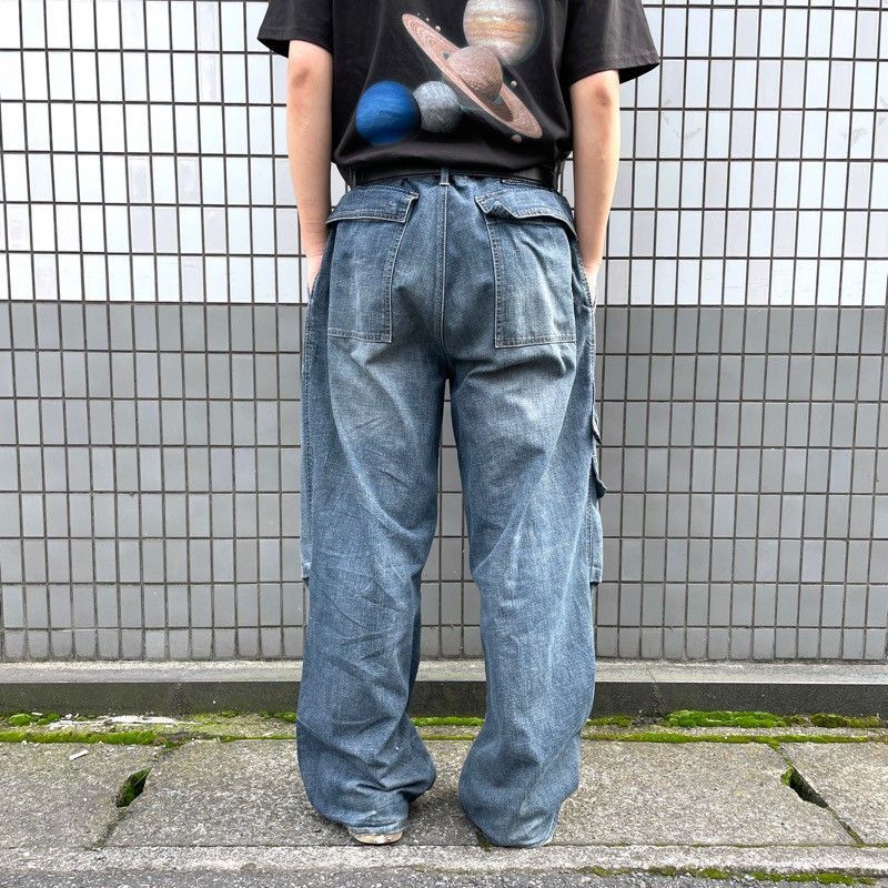 古着 MARITHE FRANCOIS GIRBAUD バギー デニム パンツ ワイド Y2K W40 