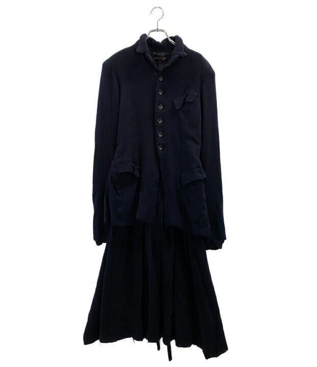 94AW COMME des GARCONS fulled carpet wool long jacket 縮絨ウール