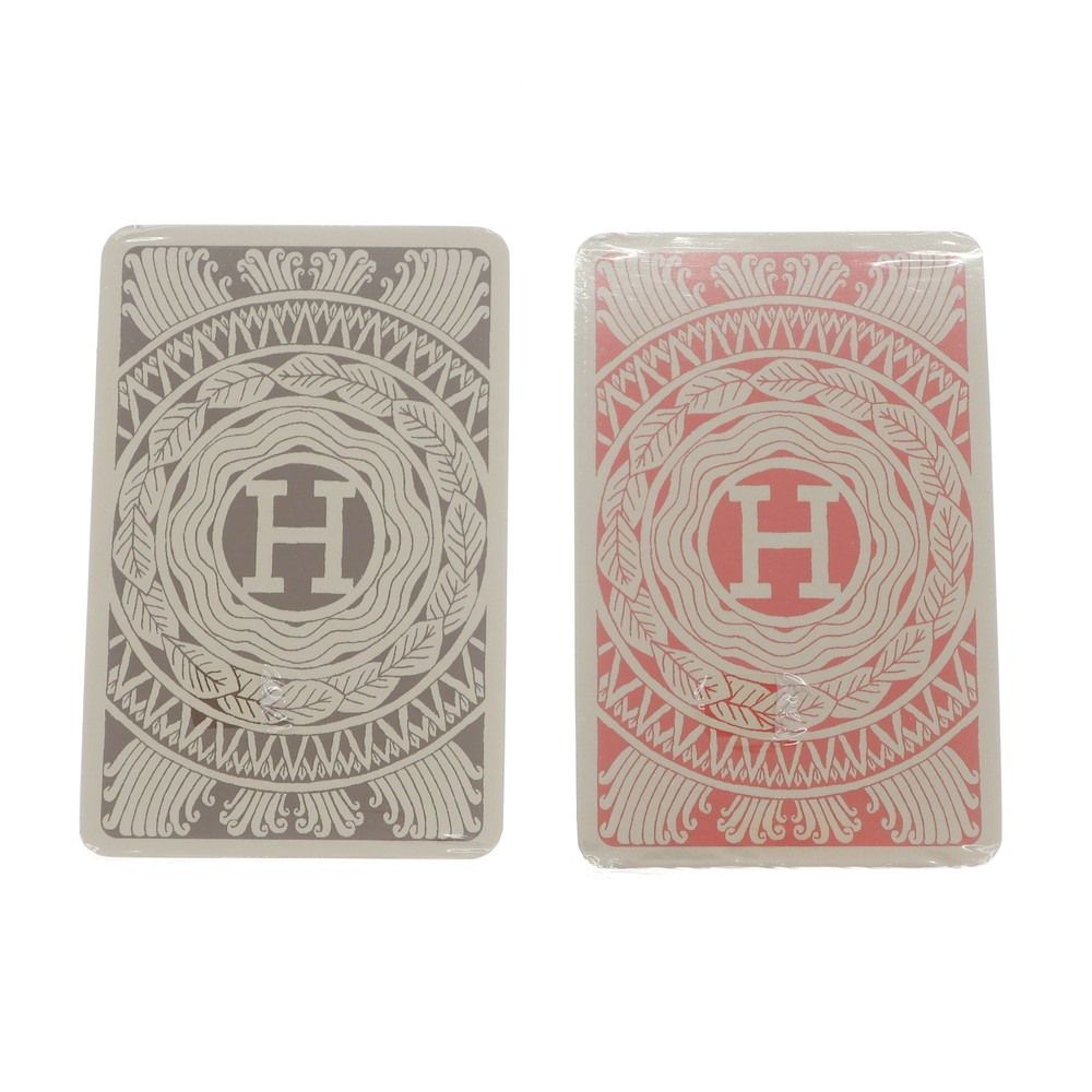 中古】エルメス HERMES トランプ 2個セット トープ【ユニ