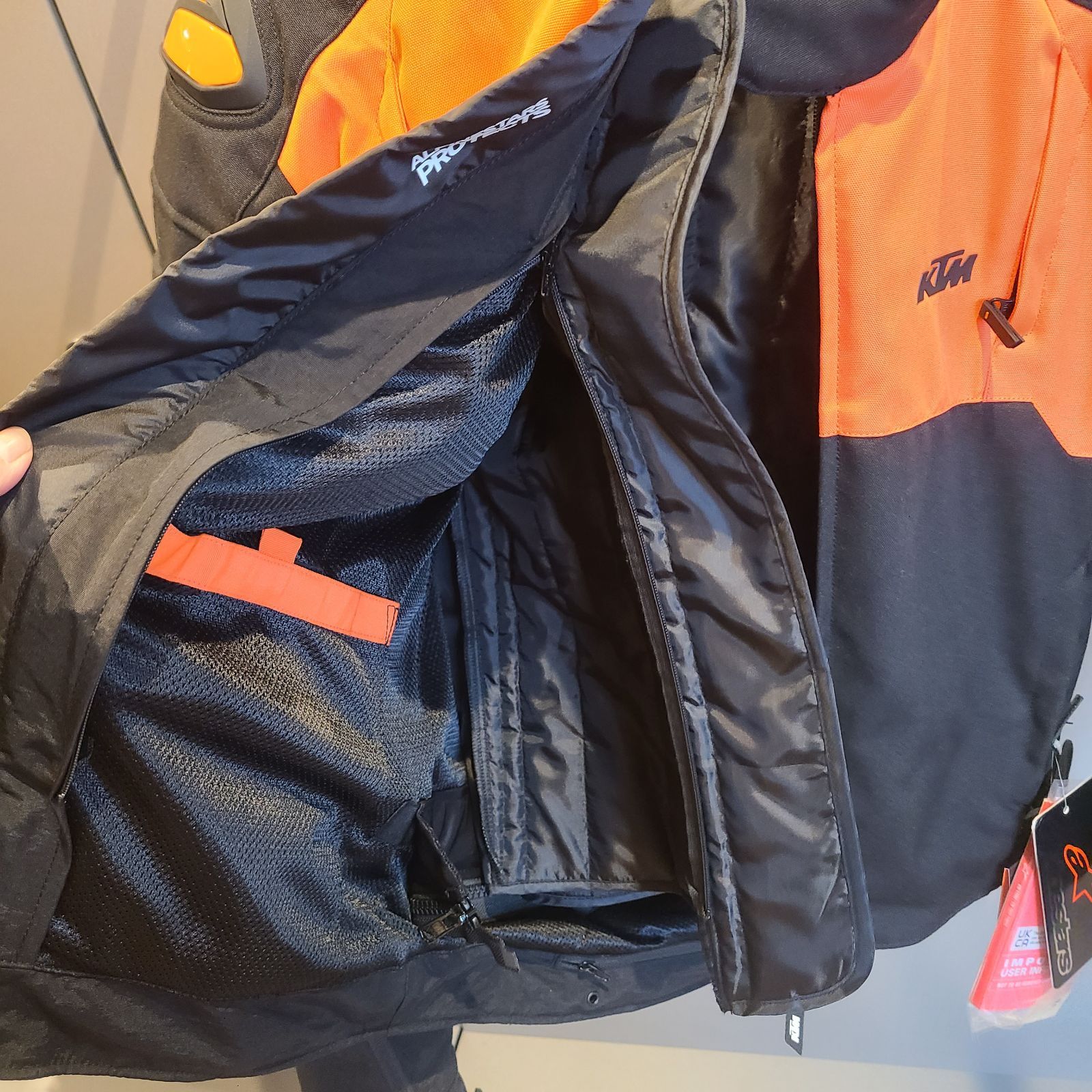 KTM AMPERE WP JACKET サイズM アルパインスターズ 着脱式インナー付き