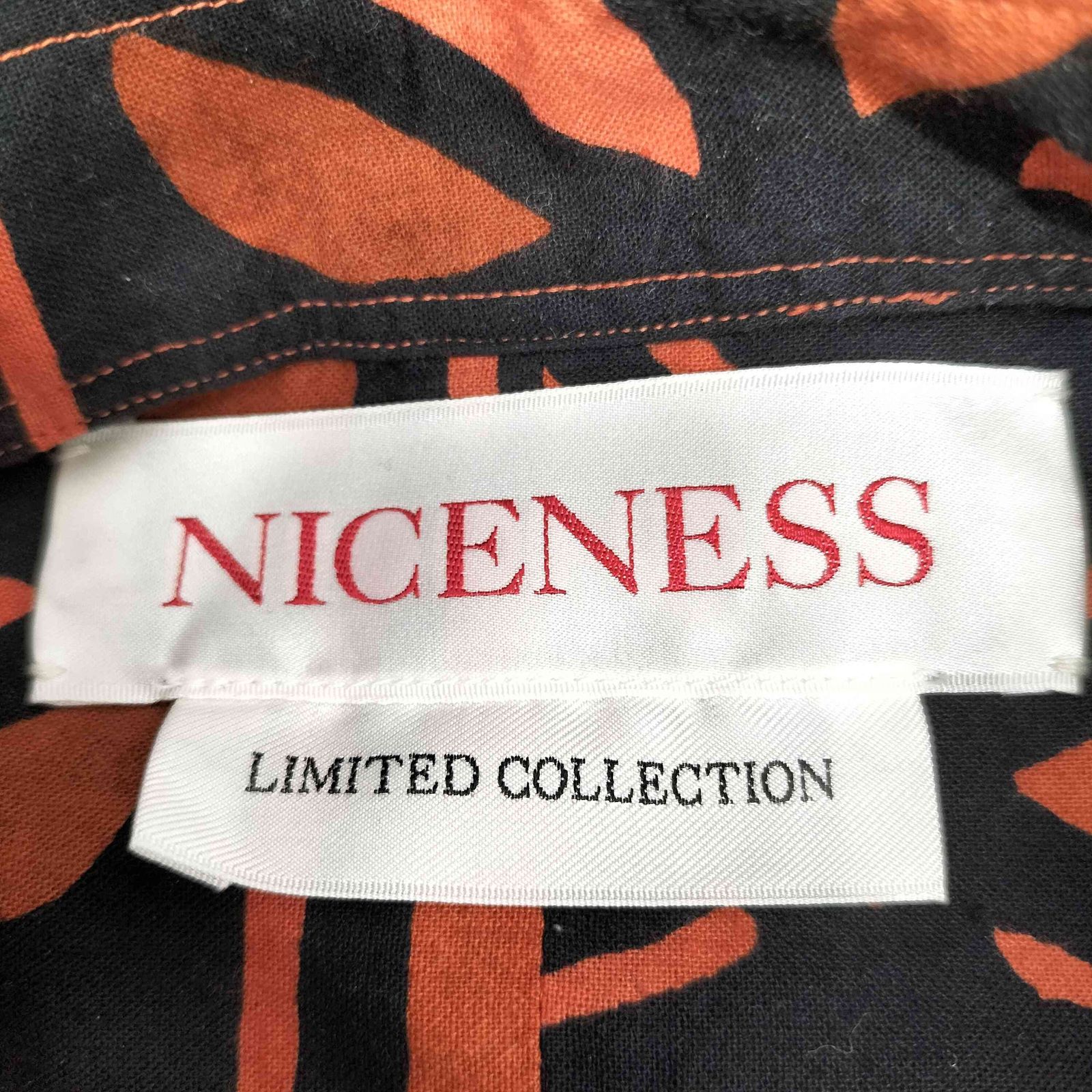 ナイスネス NICENESS 23SS HARTLEY / ハートリー (インディアコットン 切り替えシャツ) (ORANGE) メンズ JPN：L  - メルカリ