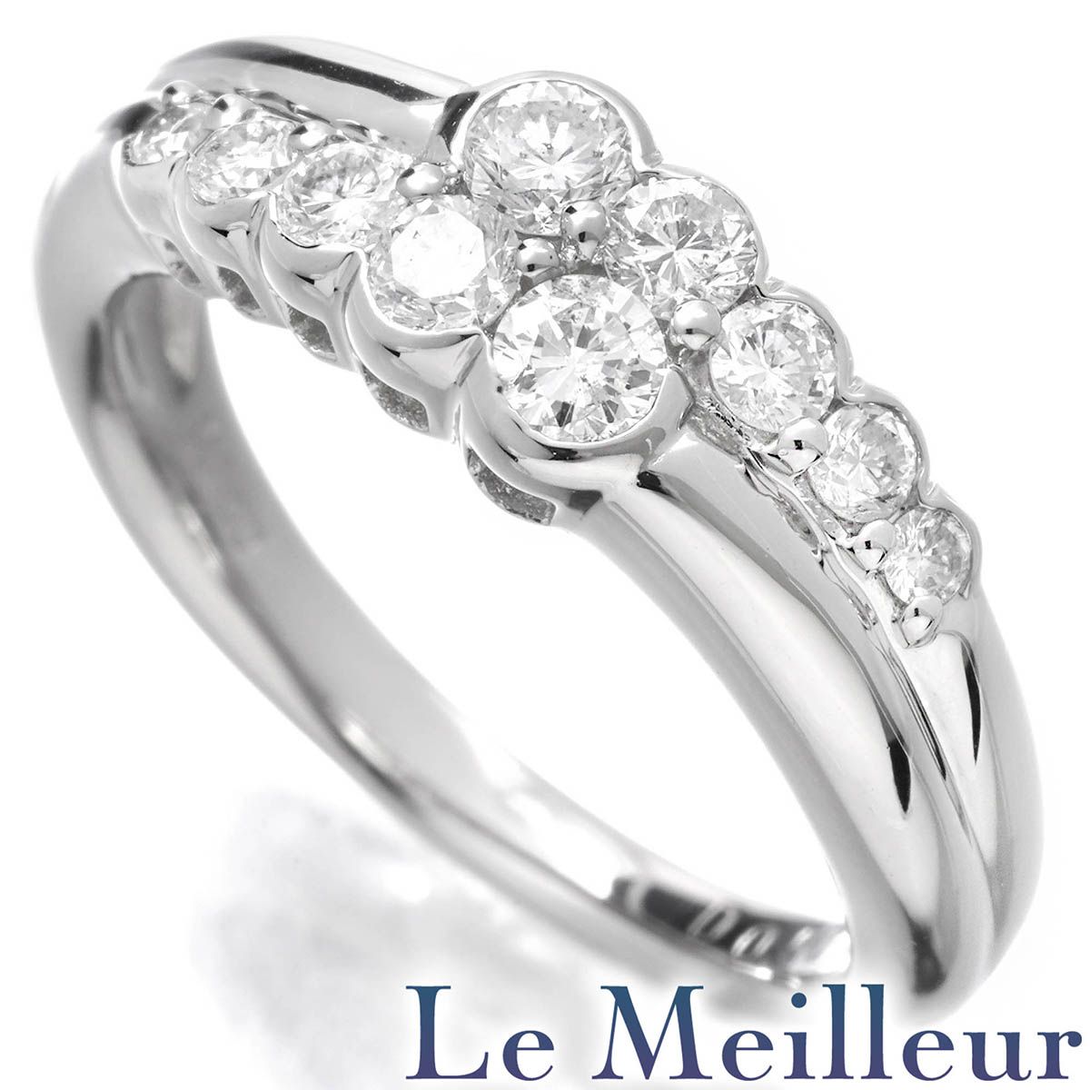 プラチナ PT 900 0.5ct ダイヤモンド リング 11号 【公式通販】