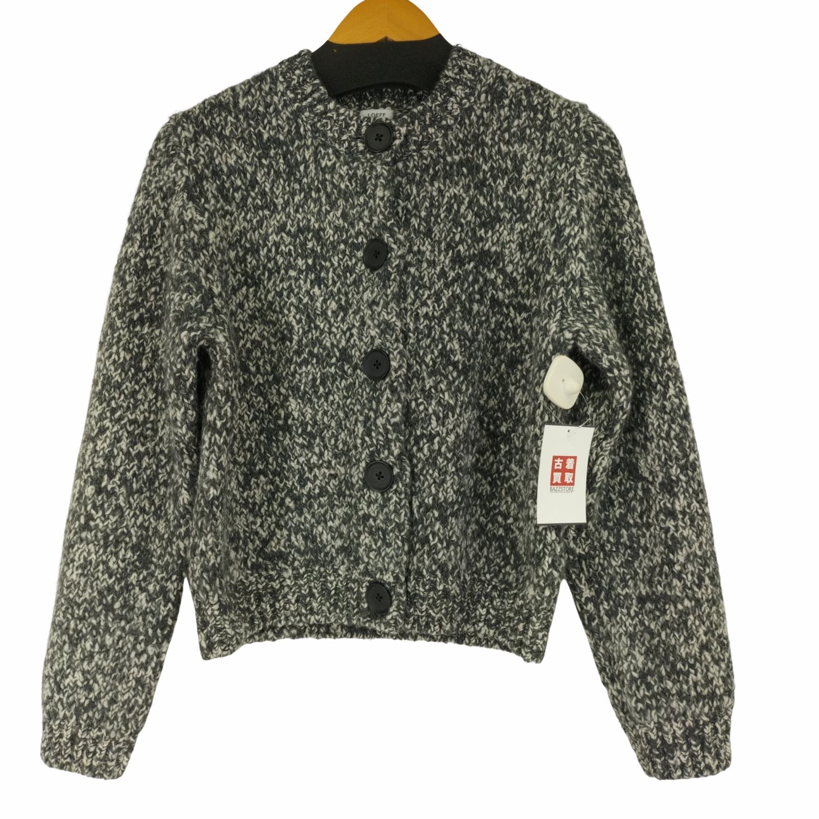 ロエフ LOEFF ロービング クルーネックカーディガン レディース