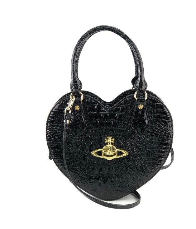 Vivienne Westwood ハート型ハンドバッグ ブラック Vivienne Westwood ハート型ハンドバック