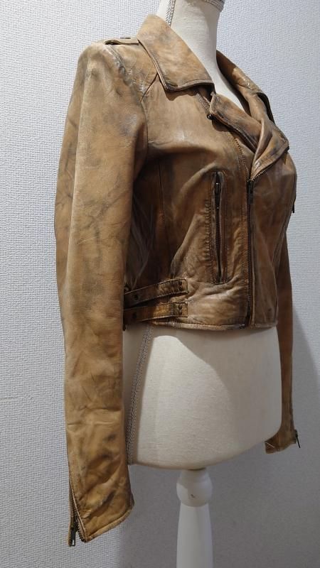 stefano EASTMANI デストロイレザー ライダースジャケット M SIROKUMA-CORPORATION_COM