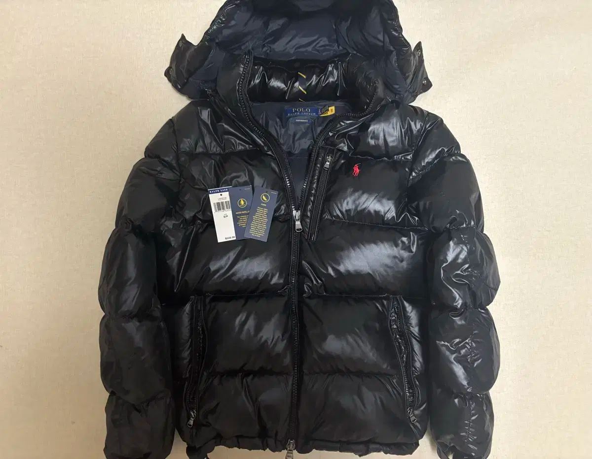 24fw ポロ 光沢 ダウンジャケット 黒 S