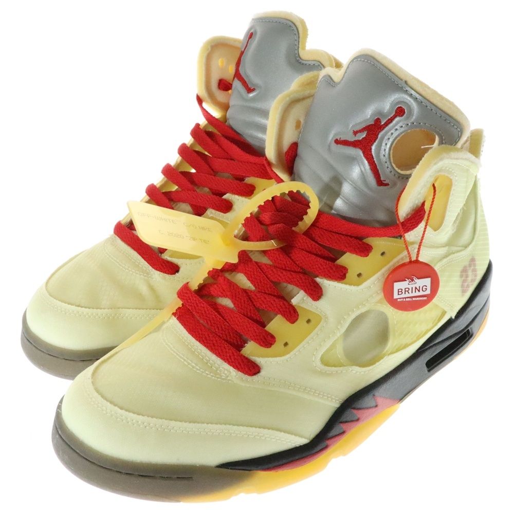NIKE (ナイキ) ×OFF-WHITE AIR JORDAN 5 RETRO SP SAIL DH8565-100