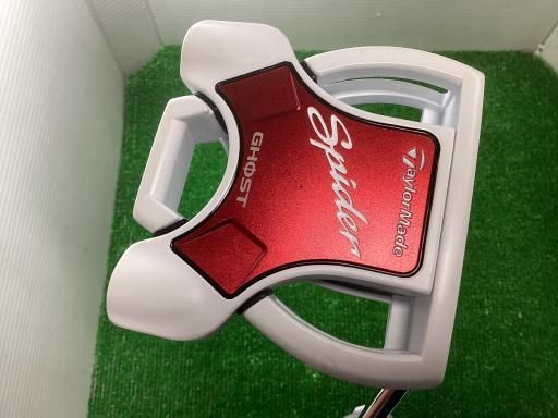 テーラーメイド Spider GHOST WHITE スモールスラント 33インチ パター PT スチール フレックスその他 メンズ 男性用 右利き 右用 Bランク ゴルフクラブ