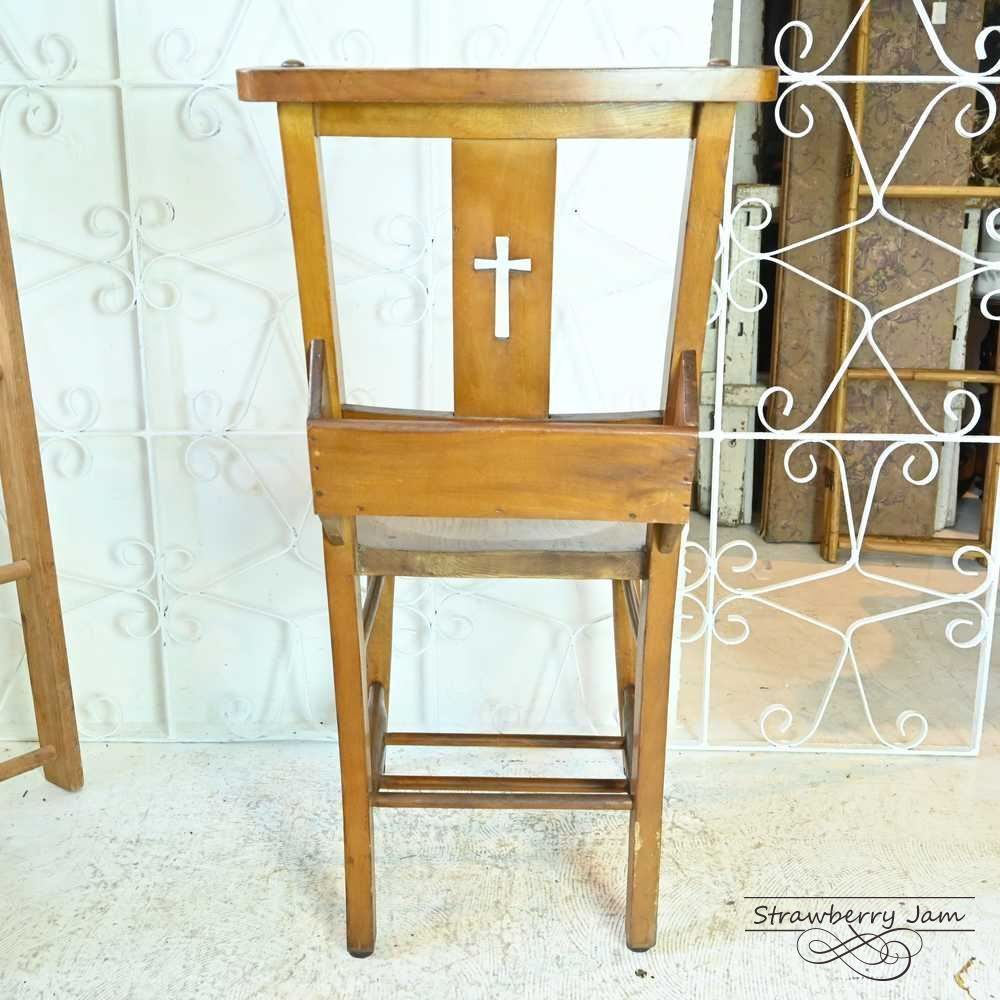 L3705-272-3 英国アンティーク チャーチチェア 教会 ダイニング