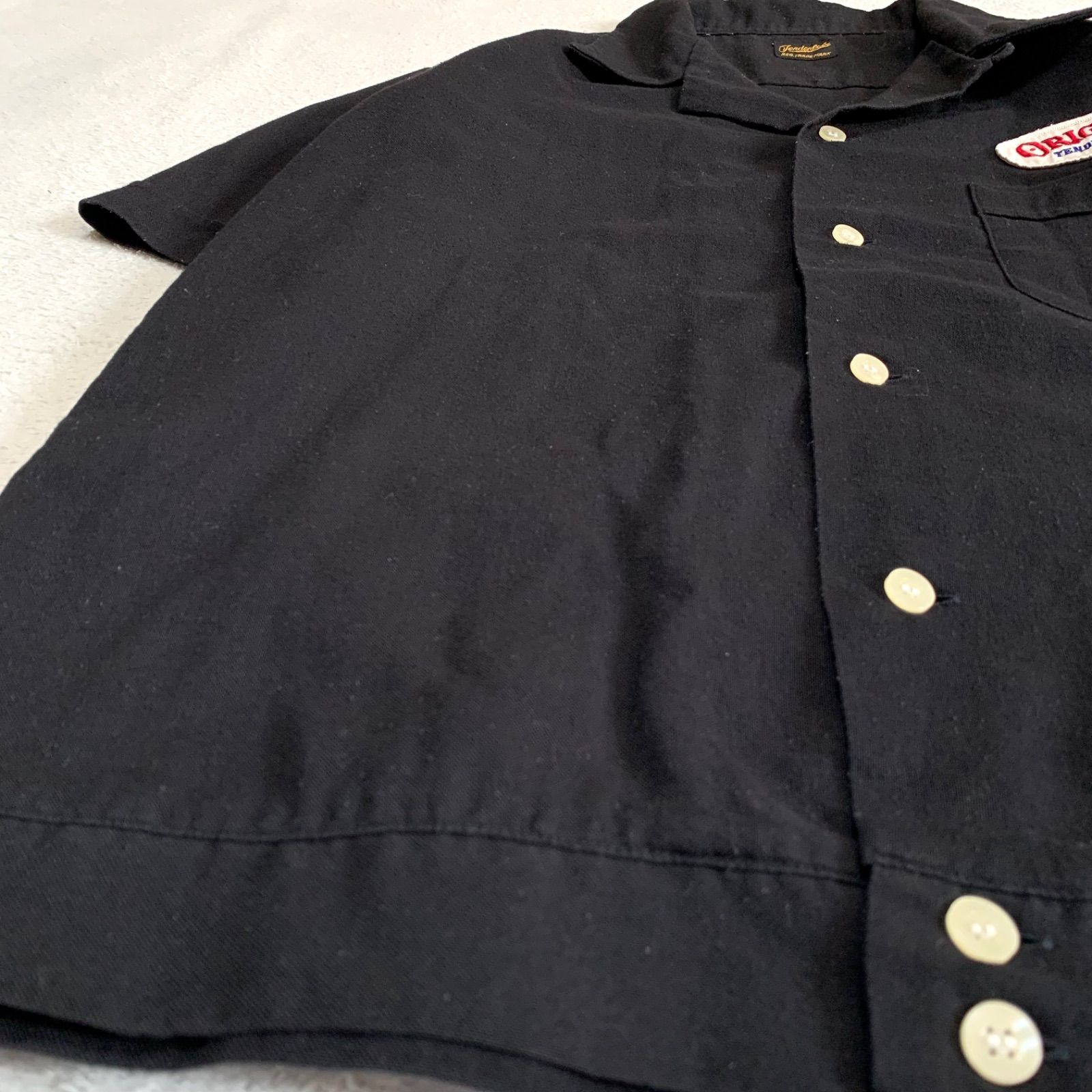 Tenderloin ボウリングシャツ S 黒 TENDERLOIN BOWLING SHIRTS ボーリングシャツ ボウリングシャツ