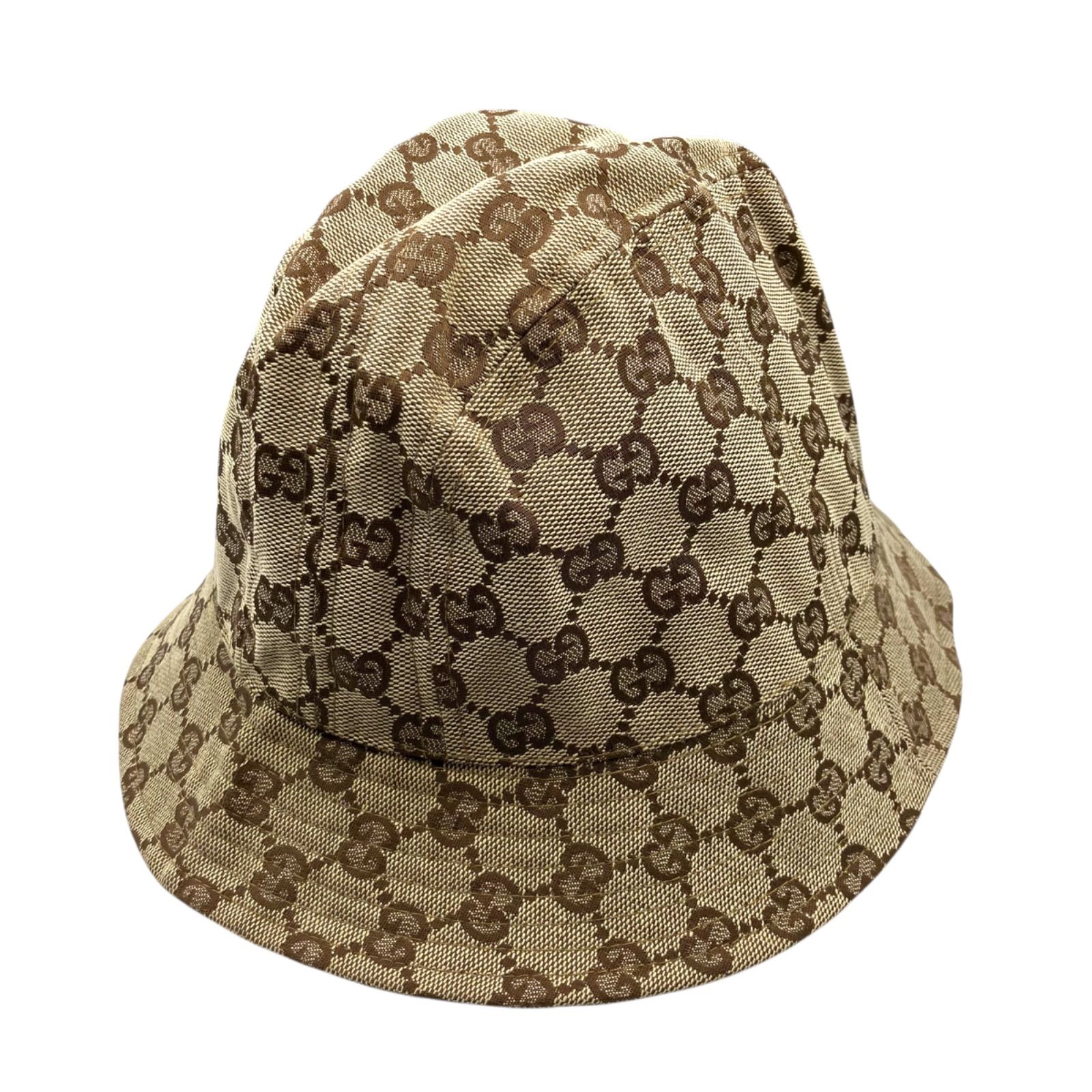 最安値に挑戦！ グッチ 鑑定済み】正規品 GUCCI 3HAGJ 681256 ハット バケット 帽子