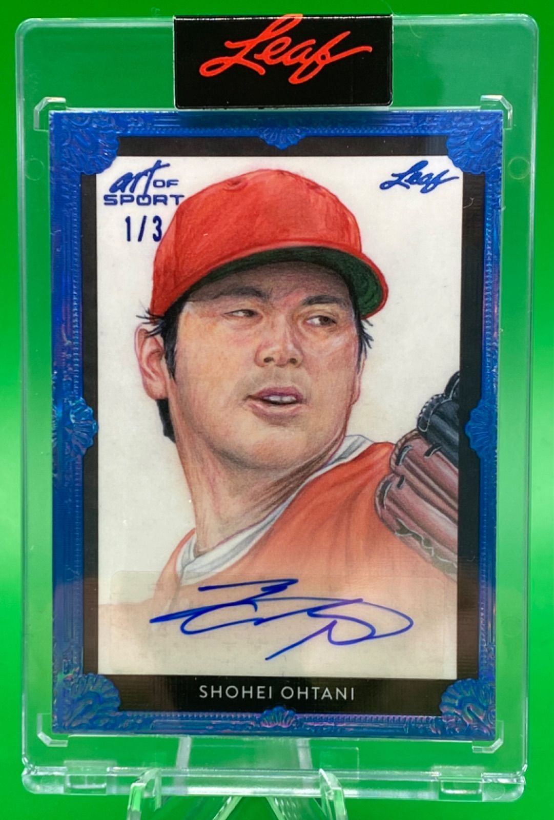 3枚限定 #大谷翔平 2021 LEAF ART OF SPORT AUTO BLUE - メルカリ